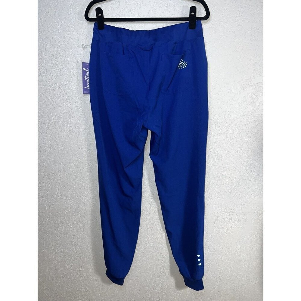 Heart Soul Scrub Jogger Pants Blue Size Medium Tall Pockets New NWTS (M) - Picture 4 of 8